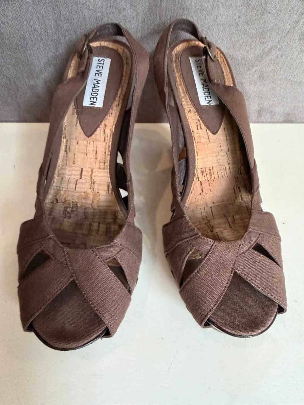 Steve Madden Crazzy Wedges Brown